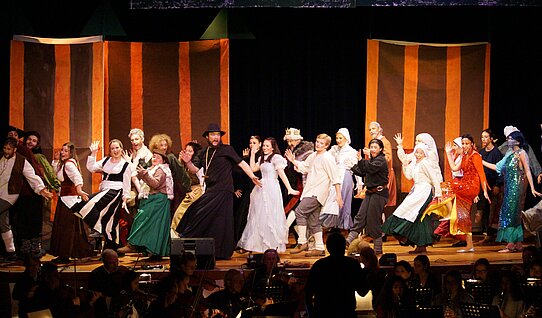 Szenenbild Musical "Die goldene Gans"