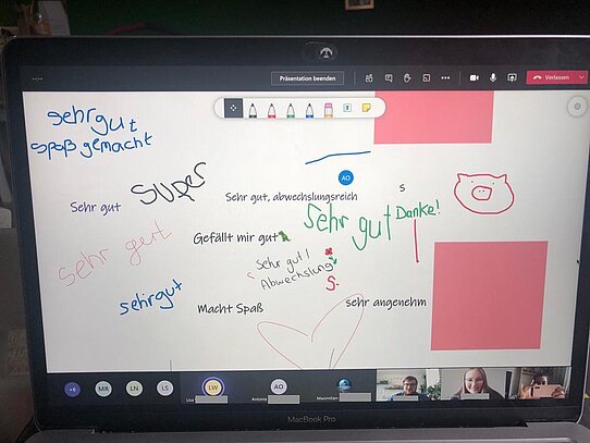 Screenshot Distanzunterricht